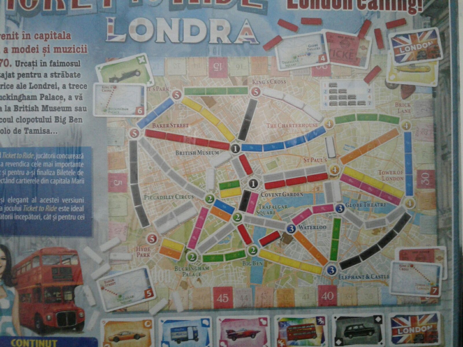 Ticket to Ride - Londra Days of Wonder - joc de societate compact, nou