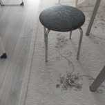 Set 2 bucati.  Scaun tapitat piele ecologica  picioare crom.