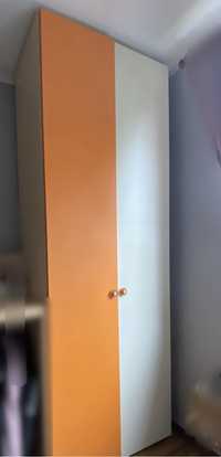 Dressing alb-portocaliu pt dormitor/camera adolescent