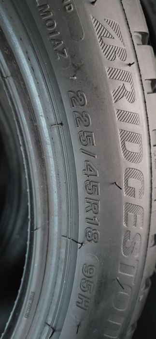 2 anvelope 225 45 18 bridgestone runflat 2022 8mm