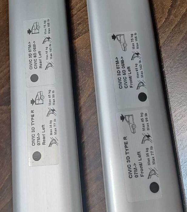 Нови оригинални напречни греди за Honda Civic 2006-2011 хечбек