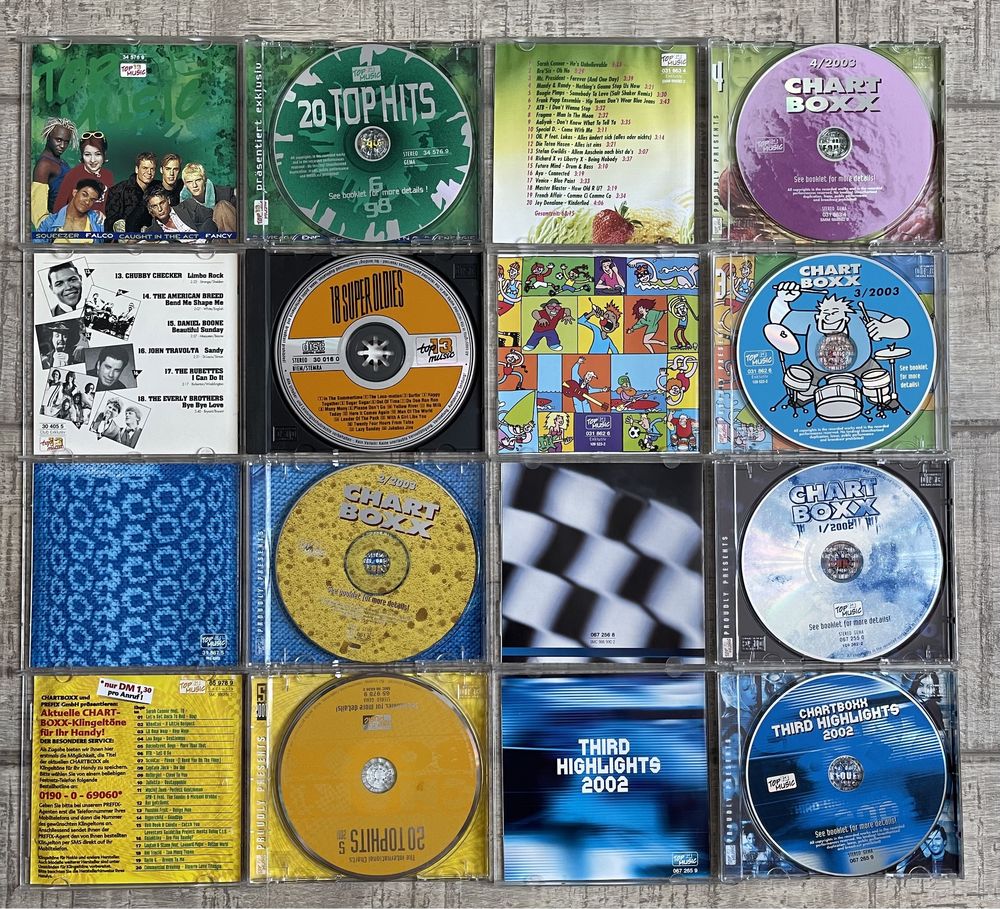 Lot 16 cd-uri originale muzica anii 90-2000