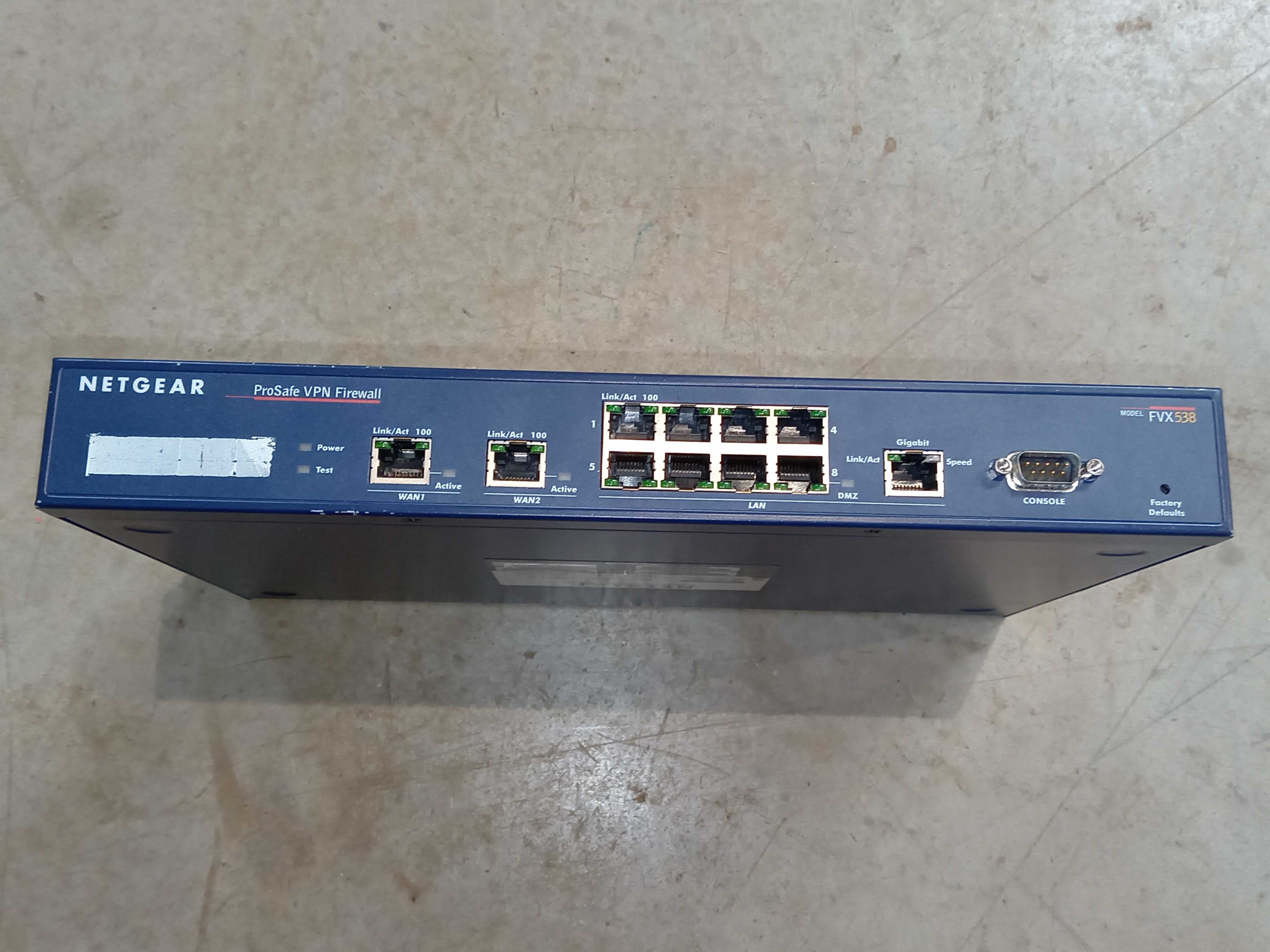 Netgear ProSafe VPN Firewall FVX538