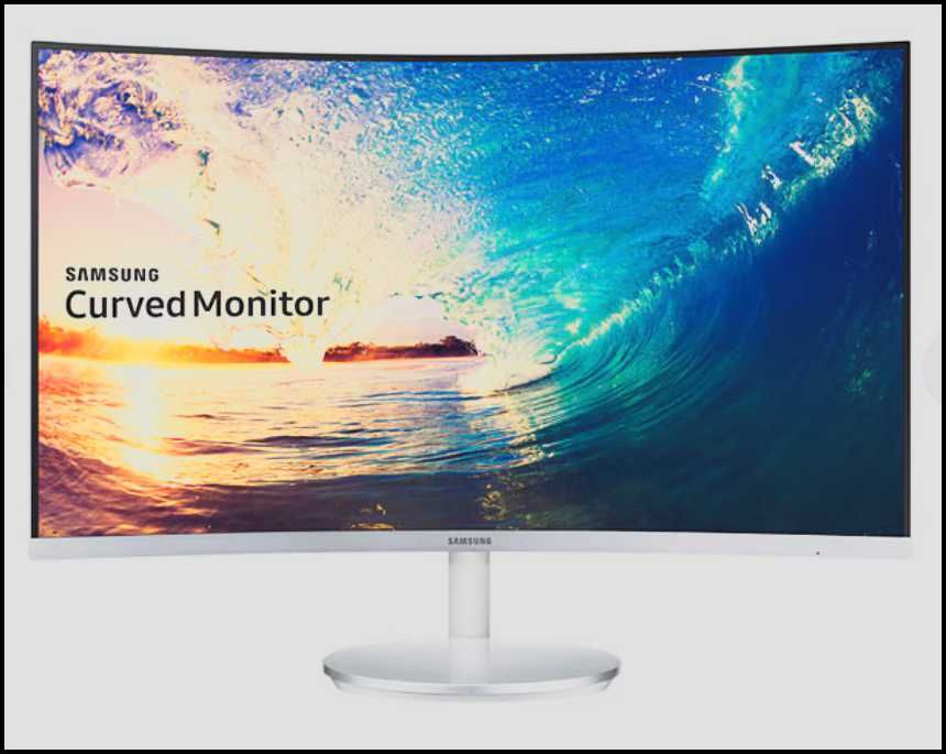 Monitor Led curbat Samsung 28", HDMI, VGA, Display port, silver