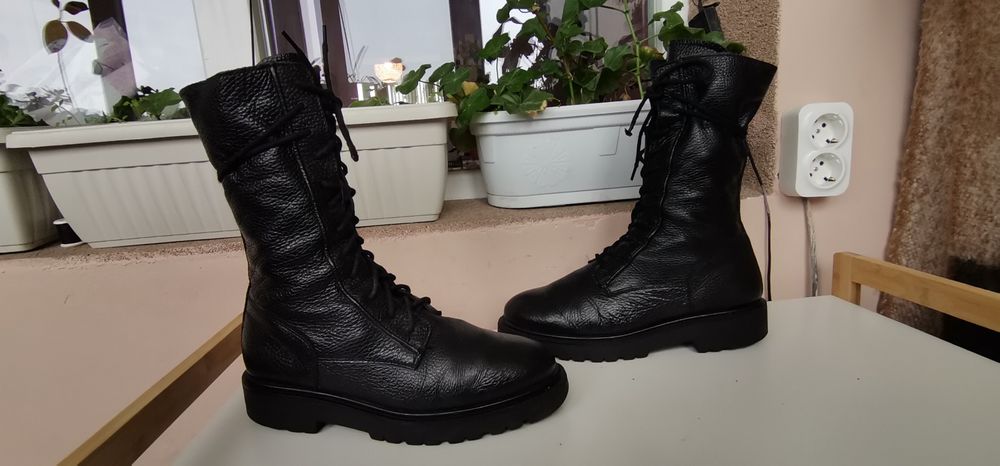 Дамски ботуши от естествена кожа 39 н.