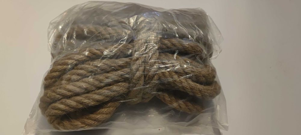 Franghie funie groasa din iuta canepa, grosime 18mm, lungime 10 metri