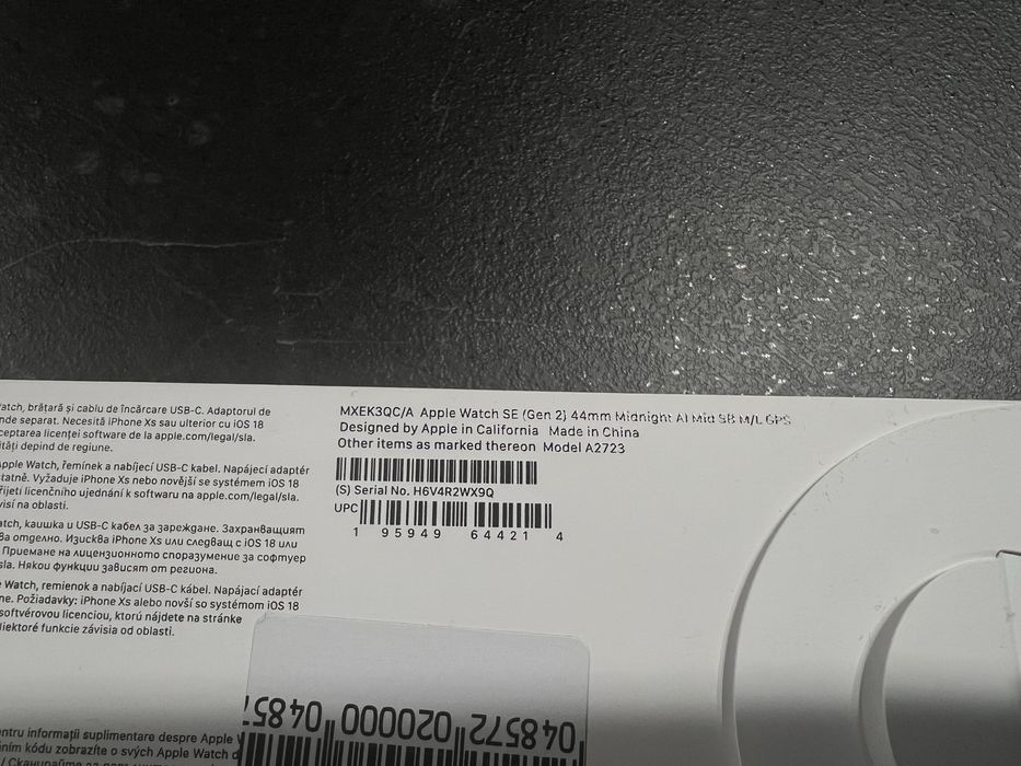 Apple watch SE 2 44mm Midnight