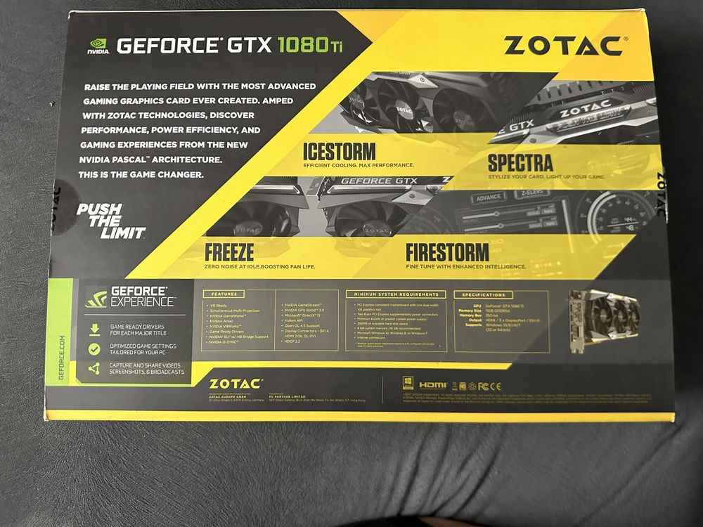 Zotac Extrem edition gtx1080ti