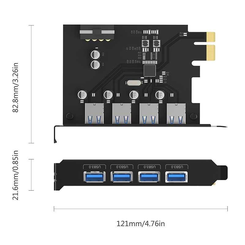 ORICO 4 port usb3.0 pci