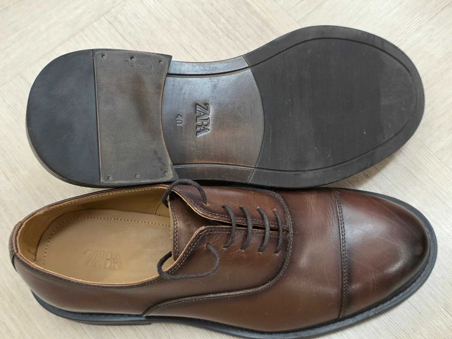 Pantofi maro, eleganți, bărbătești, ZARA 40