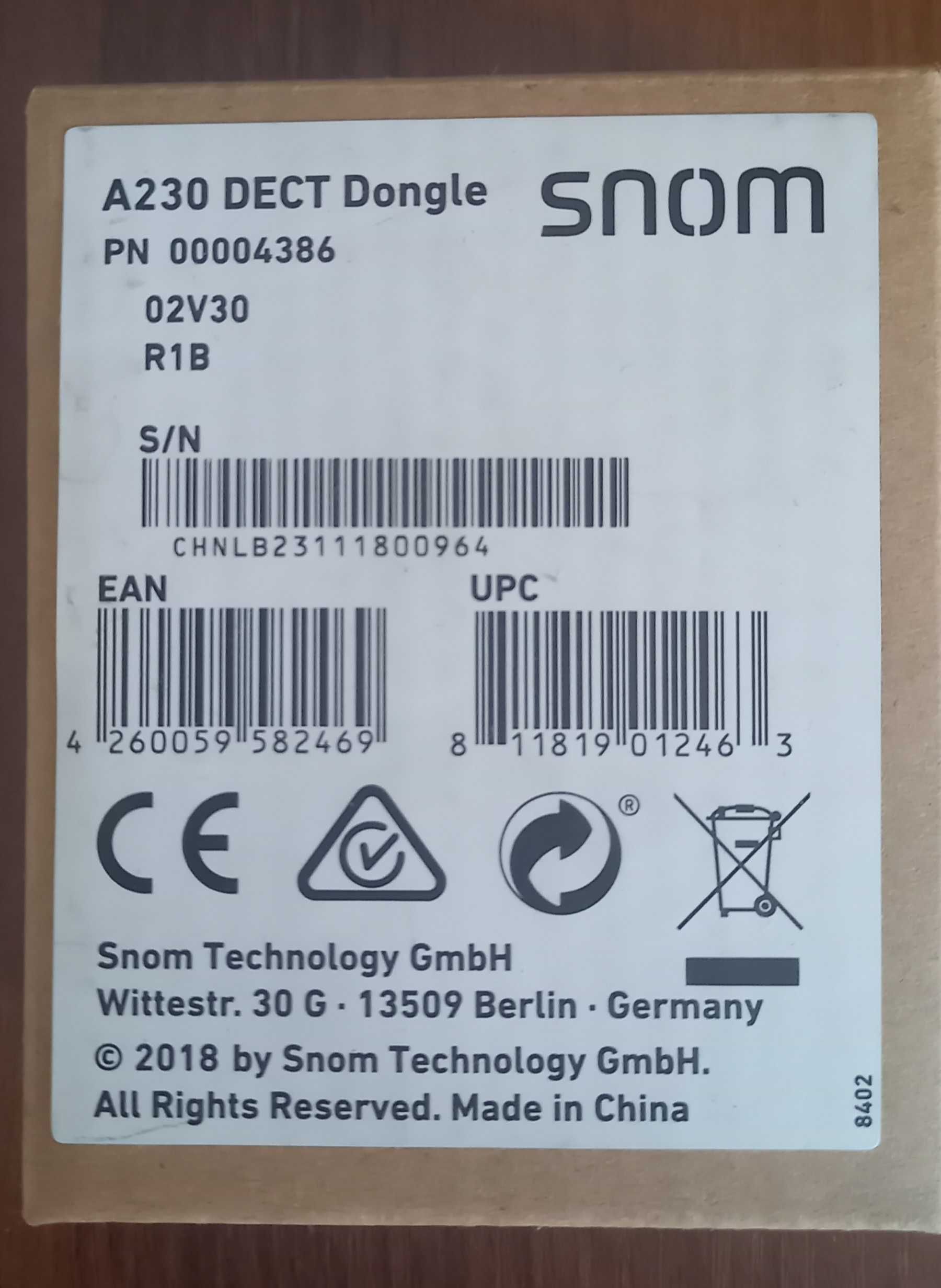 USB Адаптер SNOM A230 DECT Модуль