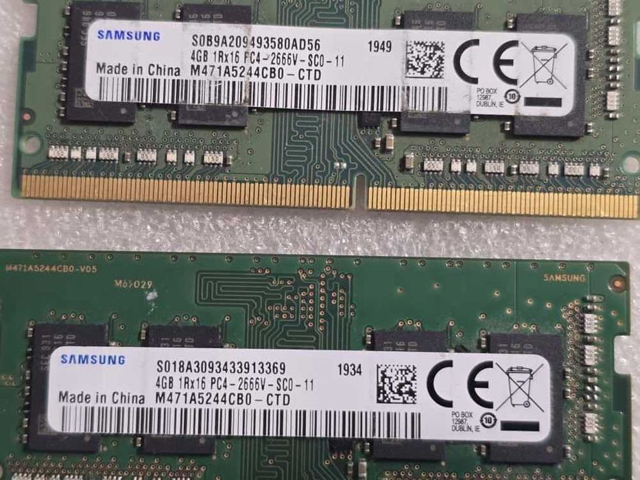 Memorie laptop Samsung, SO-DIMM, DDR4, 2666 MHz, 4GB, PC4-21300, 1.2V