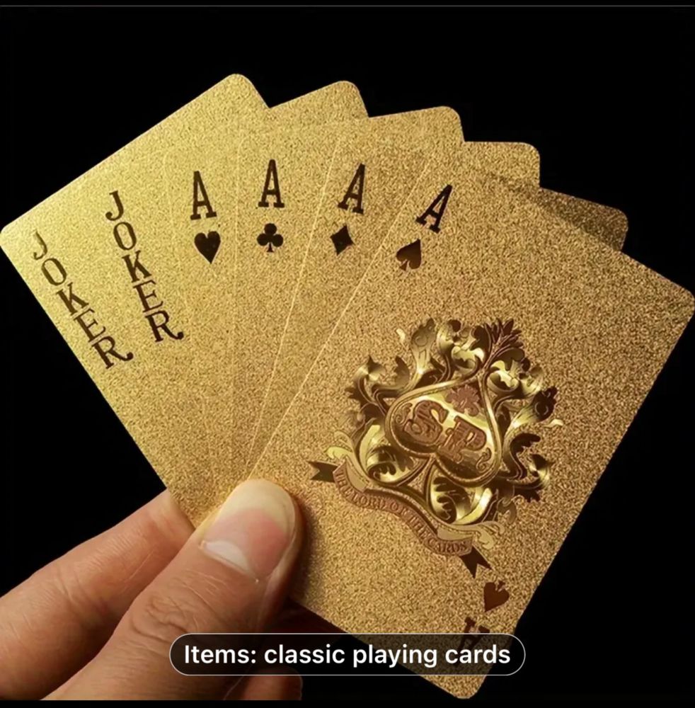 Карти за игра plastic gold