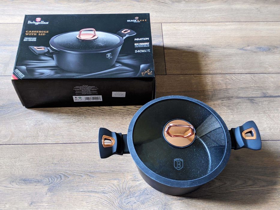 НОВА Тенджера BERLINGER HAUS 24 см незалепващо покритие