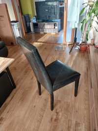 6 бр черни кожени столове - трапезни столове