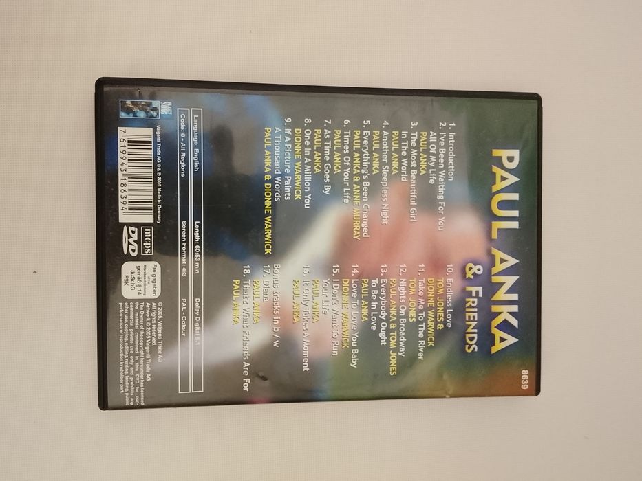 Dvd Paul Anka &Friends de Colectie