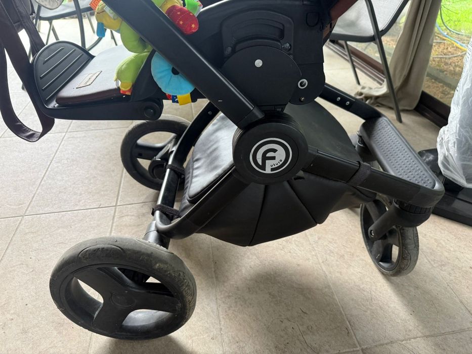 Cărucior/căruț copii 3 în 1 sport+landou+scaun auto(scoică)Testat ADAC