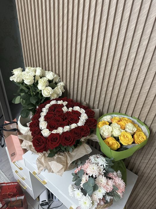 Цветы букет. Свежий