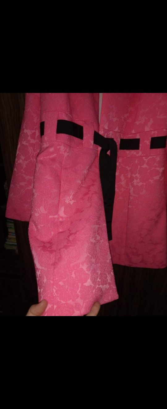 Palton elegant roz xl nou