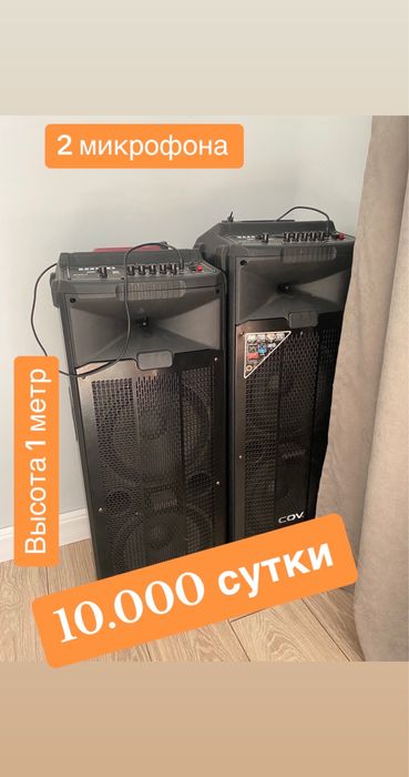 Аренда колонки мощность 500 Вт 10.000 тнг