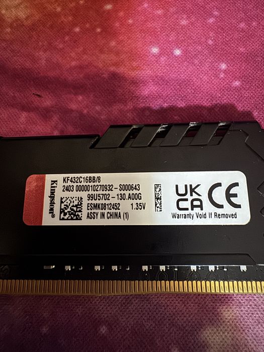 Ram Fury 8Gb 3200Mhz DDR4