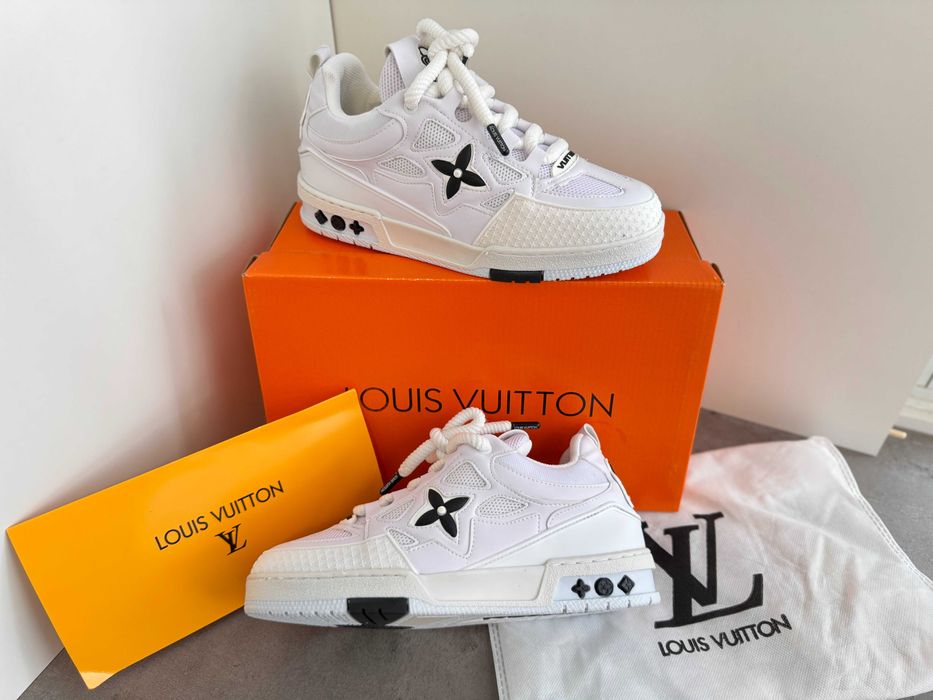Adidasi Louis Vuitton Skate LV Full White Nou - Full Box