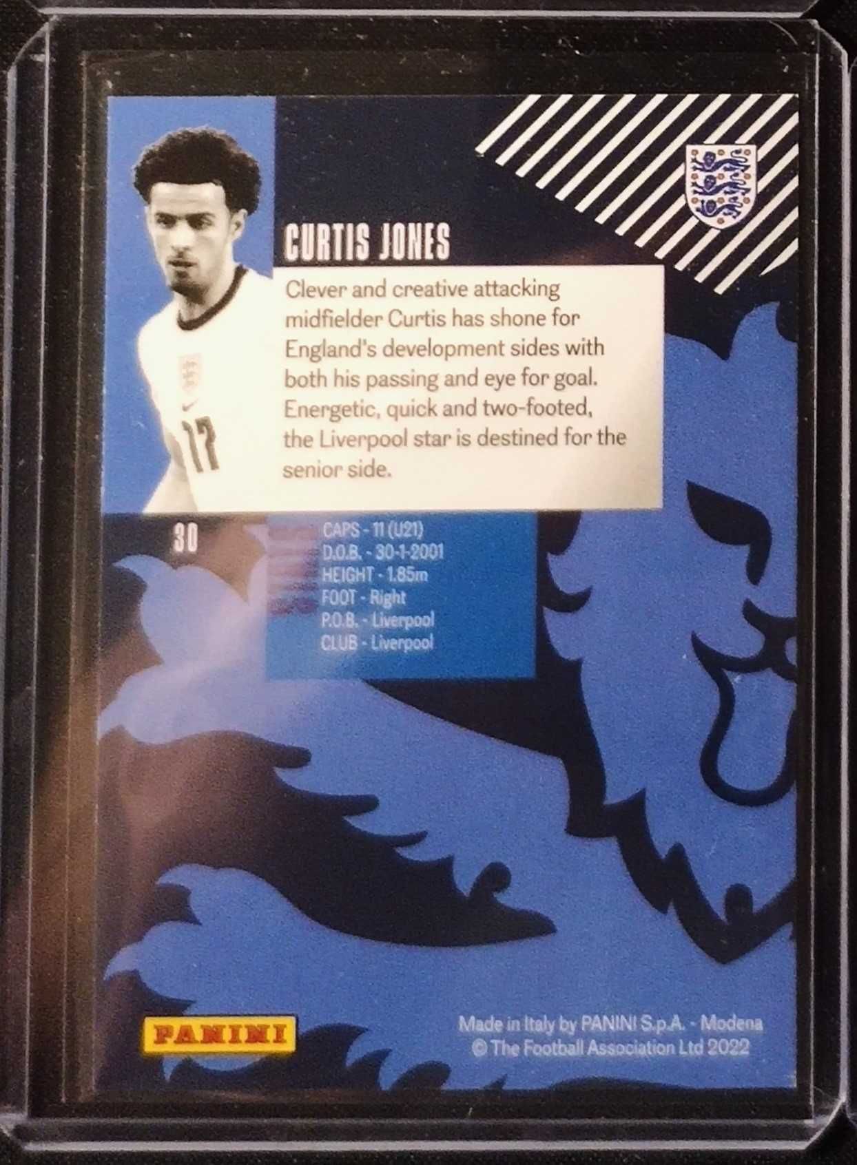 Panini • Cartonas Editie Limitata • Curtis Jones 45/199 (Fotbal Card)