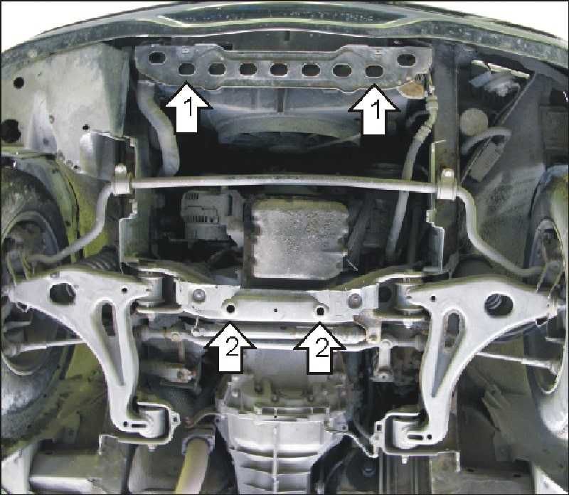 Защита двигателя стальная на Mercedes-Benz C-class (w202)