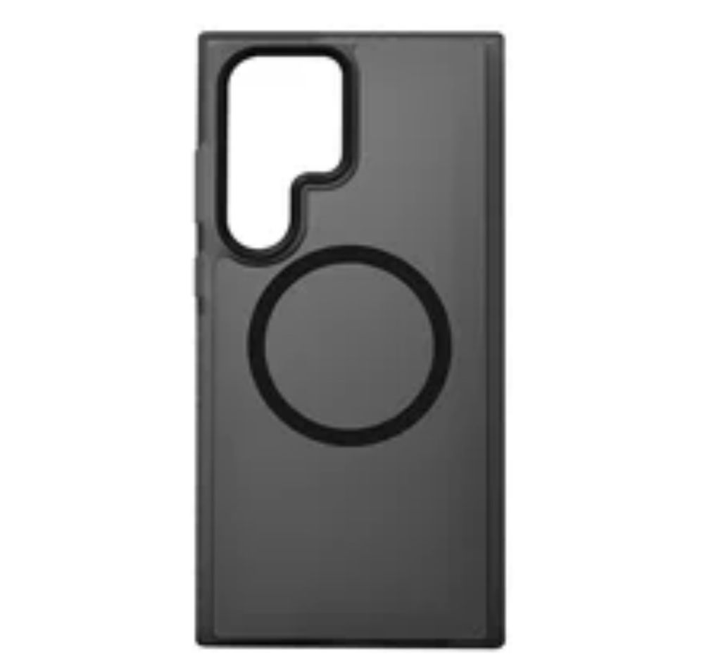 Samsung S22/S23/S24/S25/PLUS/ULTRA Husa Magsafe Neagra Mata Spate PC