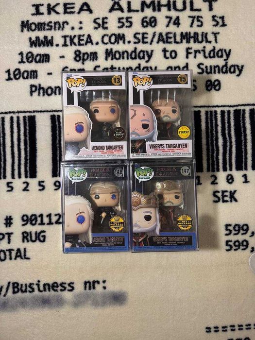 Фанко Поп НФТ (Funko pop NFT) Дом Дракона #13,#15,#146,#147