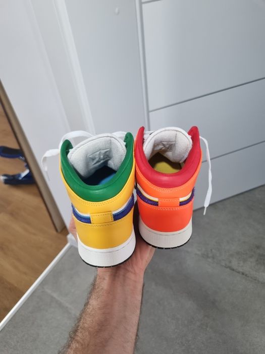 Air jordan 1 mid alternate multi color