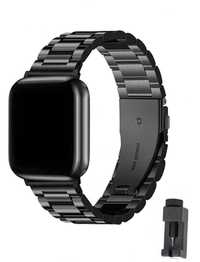 Apple Watch каишки (черна и сребърна) 42/44/45/49 мм