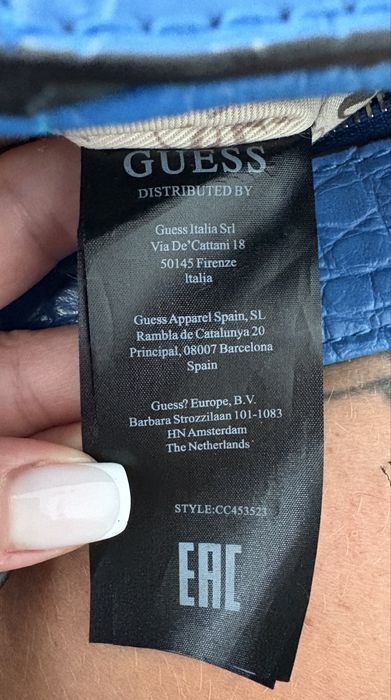 Geanta Guess albastru