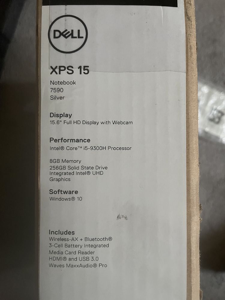 Dell Xps 15” 32gb RAM 512gb SSD