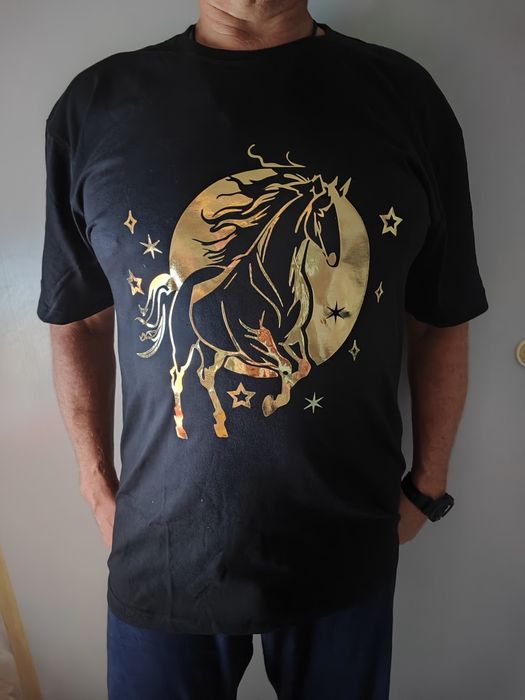 Майка на новый год подарок с конем символ все размеры под заказ дизайн