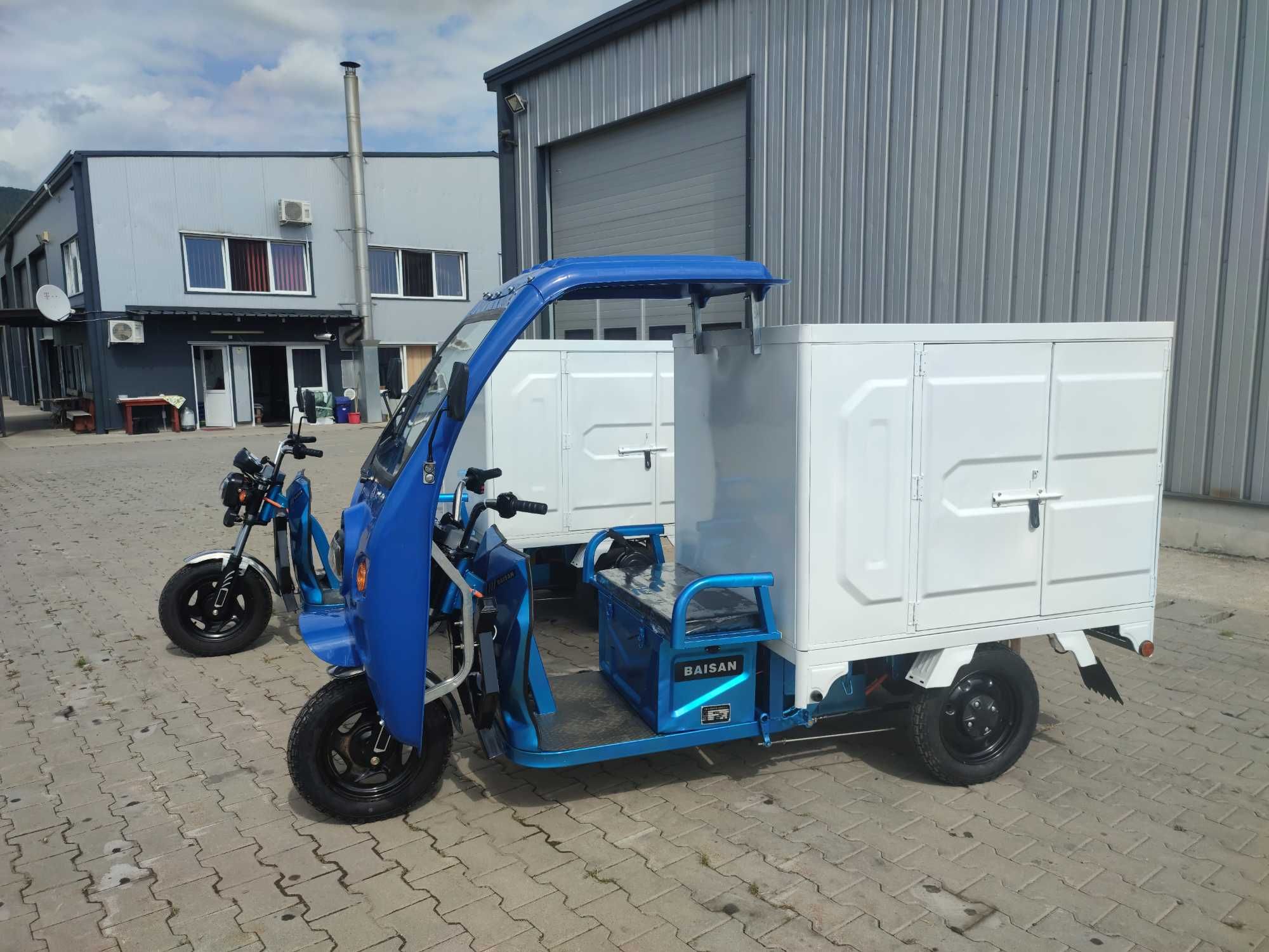 Triciclu electric Baisan Cargo-Plus tuk tuk nou 1800 w Agramix