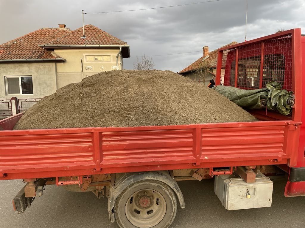 Transport nisip sort piatra pământ balast moloz