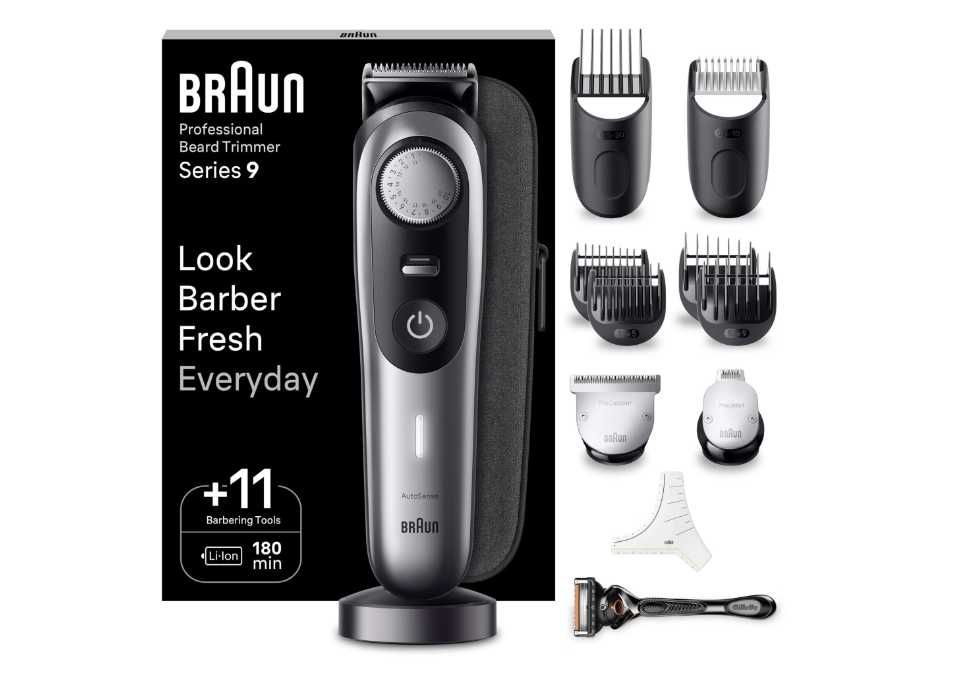 Aparat de tuns Braun Beard Trimmer Series 9 BT9440, 40 setări