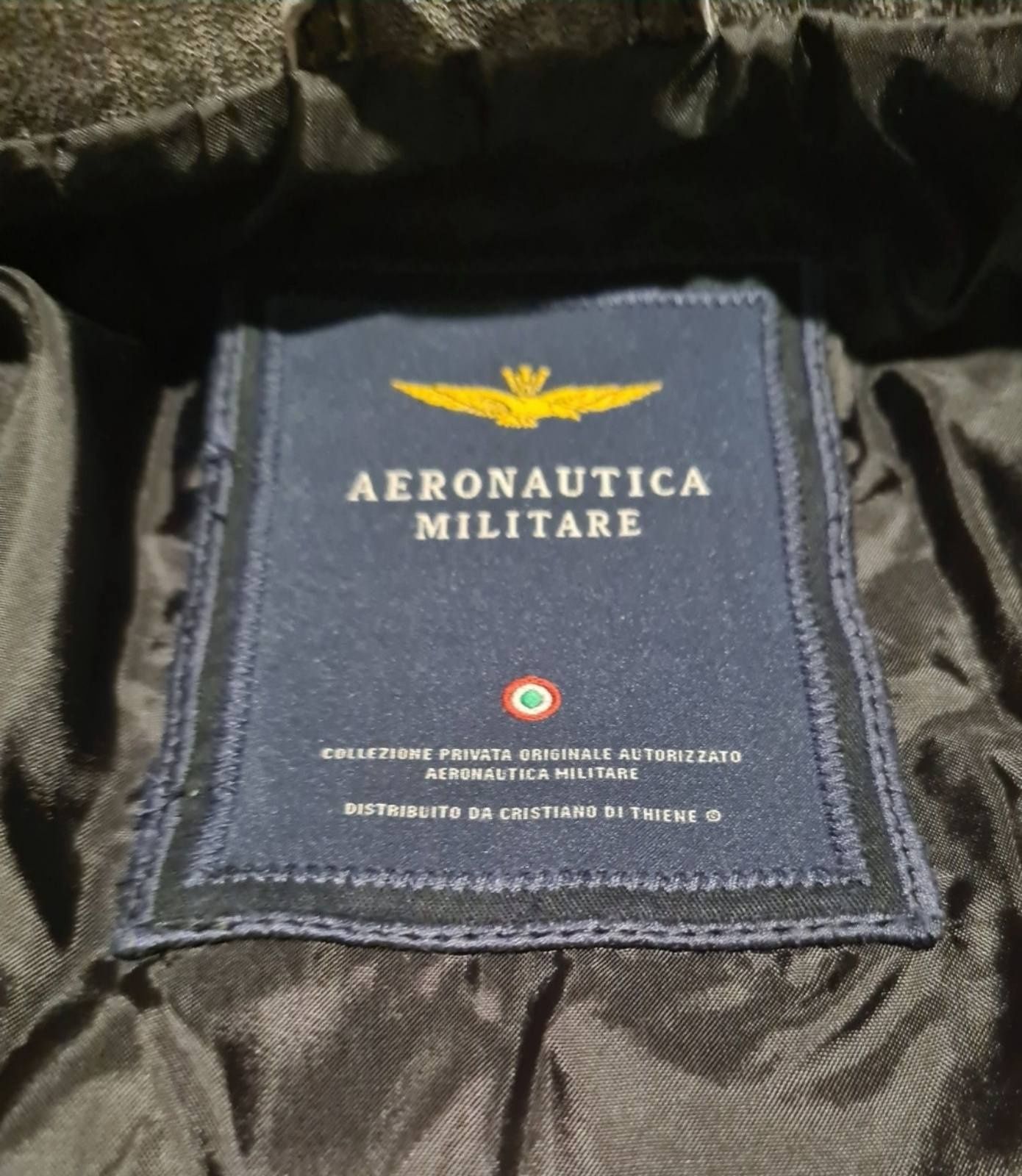 Нов оригинален кожен бомбър Aeronautica Militare Stomo 32 S размер