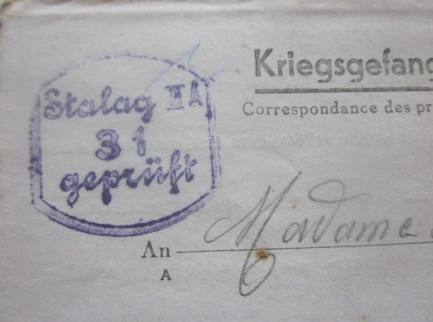 Germania 1941 , Lot  Plicuri,, STALAG 3A ,,Lagar Prizonieri de Razboi