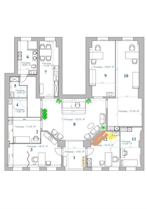 Ц-1 Эко парк евро нежилое помещение 177кв.м с арендатором срочно