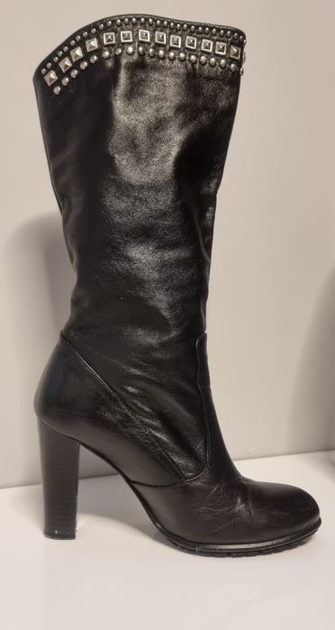 Дамски ботуши на ток - Sara Pen