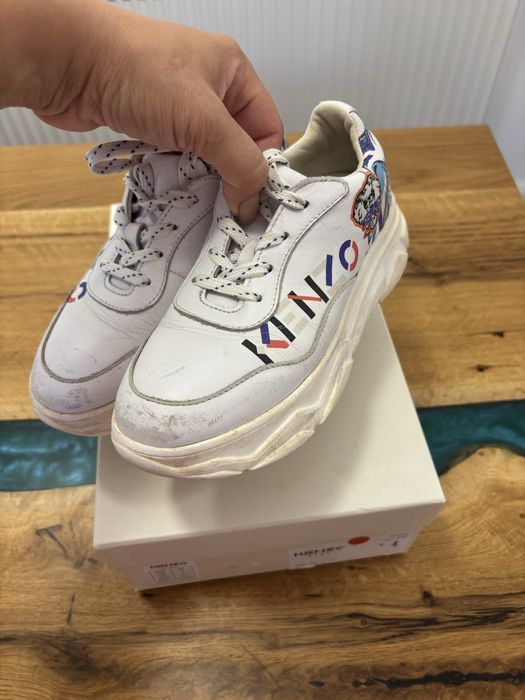 Adidasi fete, Kenzo, piele naturala, originali, mar 34, int  21.5 cm