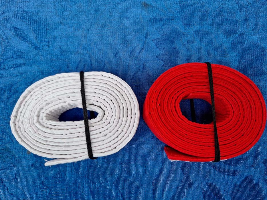 Karate | Centura Antrenament Masibo Sport | alb*rosu 300 cm**