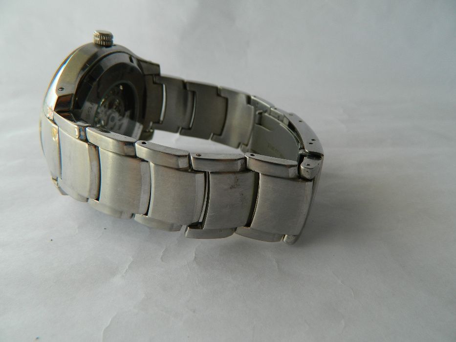 Ceas barbatesc automatic FOSSIL -skeleton, din otel cod F8