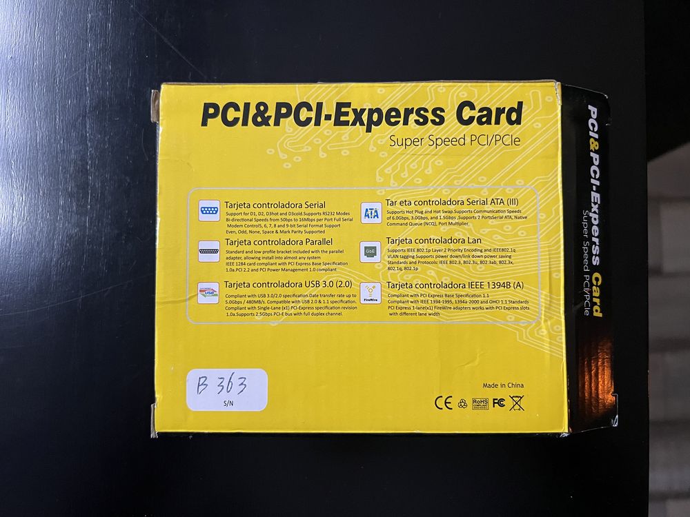 PCI experss card