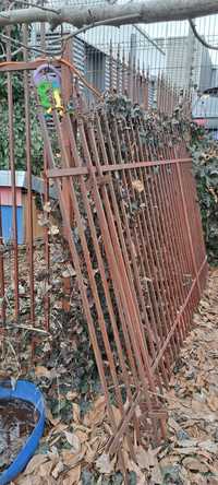 Gard metalic cu poarta