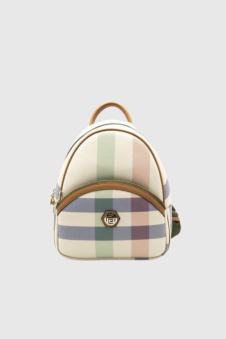 НОВО! ЛИКВИДАЦИЯ! Дамска раница „Памела“ в цветно каре