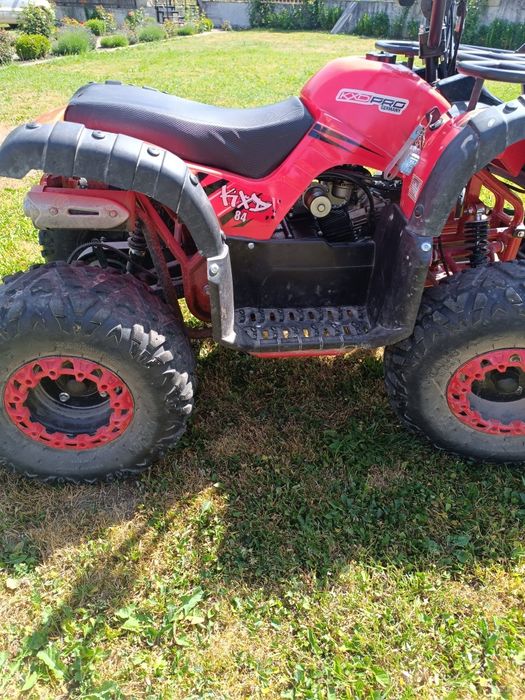 ATV Quad 125cc KXD Pro Germany roti pe 7 inch roșu