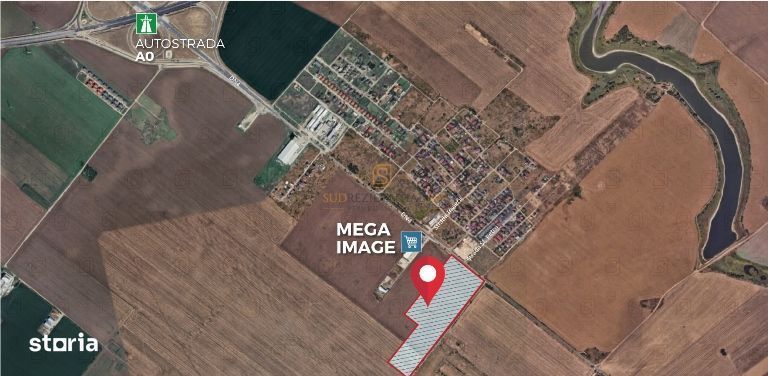 Teren 8 hectare cu deschidere ampla, Popesti-Leordeni, acces rapid A0
